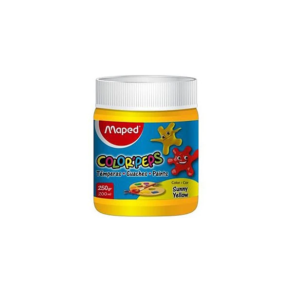Témpera Maped amarillo 250 g